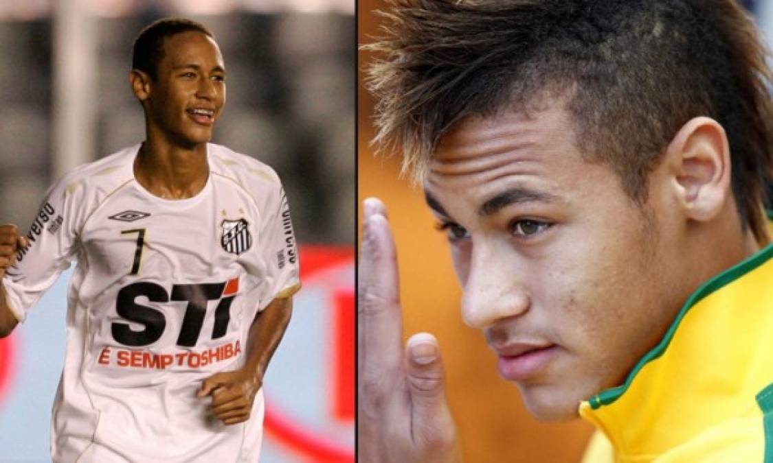 El brasileño Neymar es otro de los que ha hecho su respectivo cambio en el rostro.