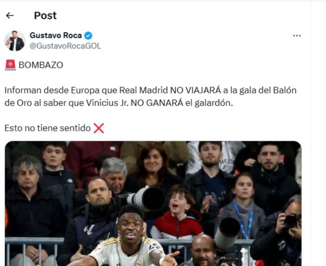 ”Esto no tiene sentido”, fue otro mensaje del periodista hondureño Gustavo Roca. 