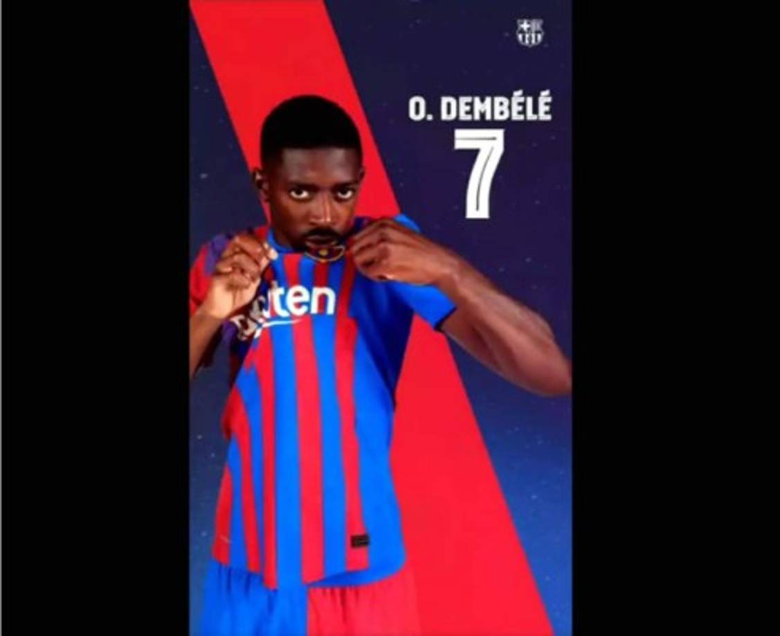Ousmane Dembele - El extremo francés lucirá 7 al quedar libre por parte de Antoine Griezmann, quien se fue al Atlético de Madrid.