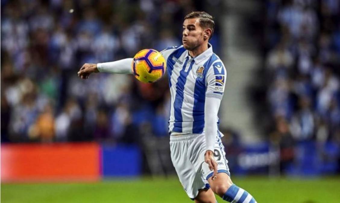 El lateral izquierdo francés Theo Hernández, cedido por el Real Madrid en la Real Sociedad.