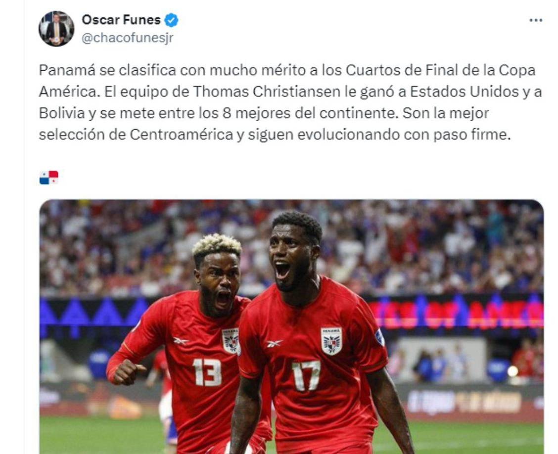 El periodista Chaco Fúnes de Honduras señaló que Panamá es la mejor selección del área de Centroamérica.