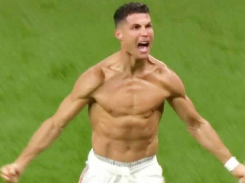 Cristiano Ronaldo festejó de manera eufórica su gol que dio la victoria al Manchester United ante Villarreal en la Champions League.