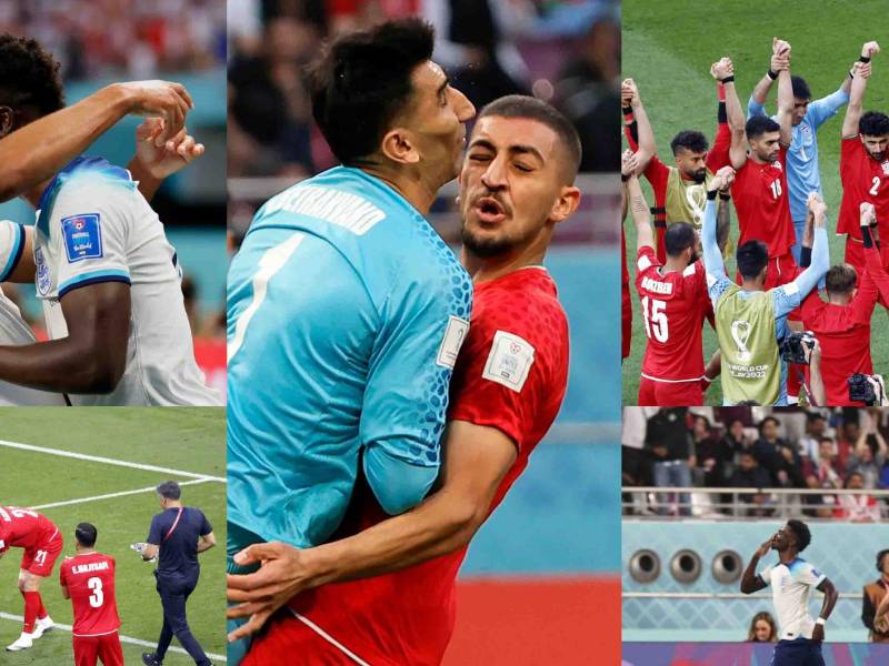 Mira las imágenes más curiosas que dejó la paliza de 6-2 que le propinó Inglaterra a Irán. En el partido hubo de todo.