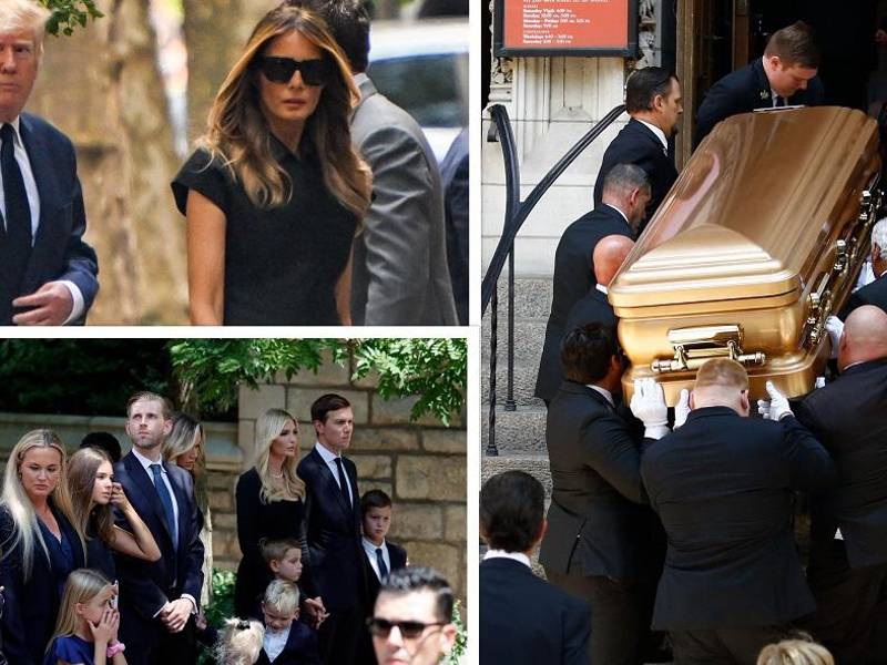 La familia Trump se reunió este miércoles en la ciudad de Nueva York para dar el último adiós a la primera esposa del expresidente estadounidense y madre de sus tres hijos mayores, quien falleció el pasado jueves tras caer accidentalmente por las escaleras de su casa de Nueva York