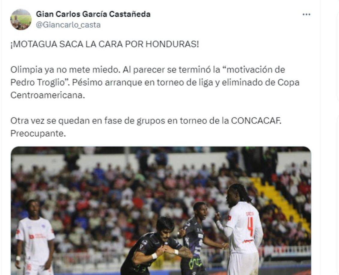 El periodista Giancarlos Castañeda: “Motagua saca la cara por Honduras. Olimpia ya no mete miedo.”