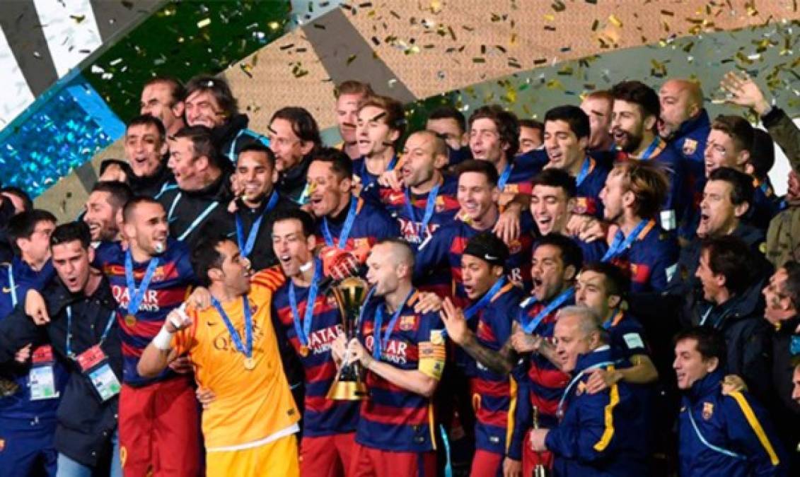 2015 - Barcelona: El torneo regresaba a Japón y el Barcelona sumaba una estrella más, ante River Plate, con un contundente 3-0.