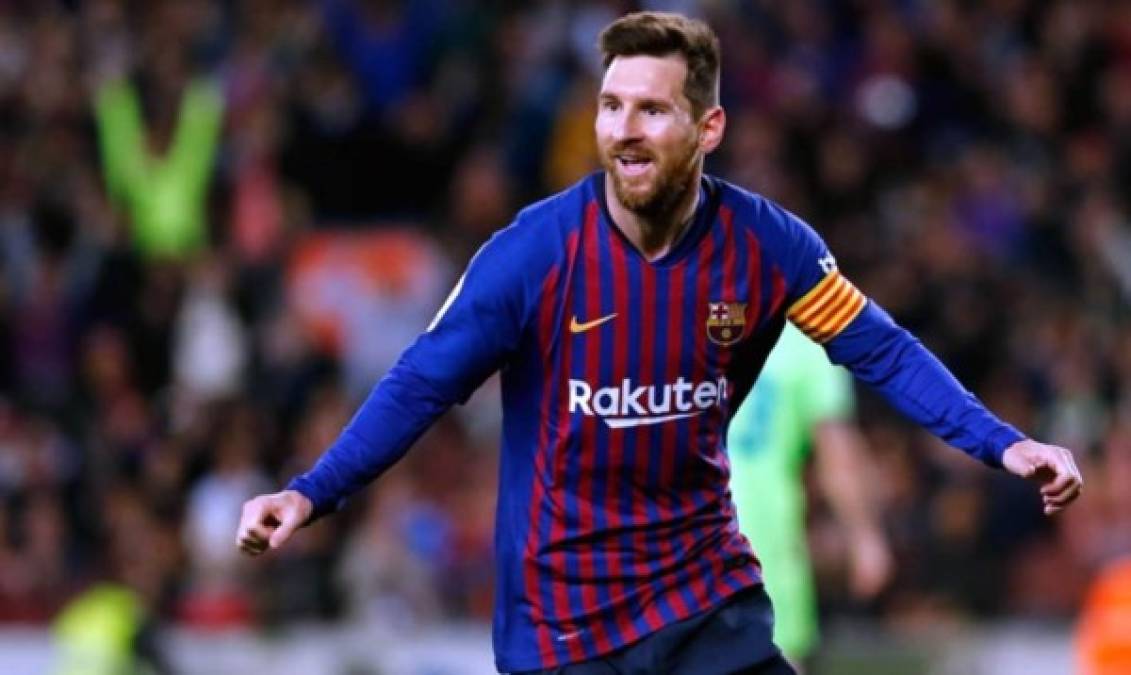 1. Lionel Messi (Barcelona): El delantero argentino sumó 36 goles (72 puntos) en la Liga Española y es el ganador de esta Bota de Oro.