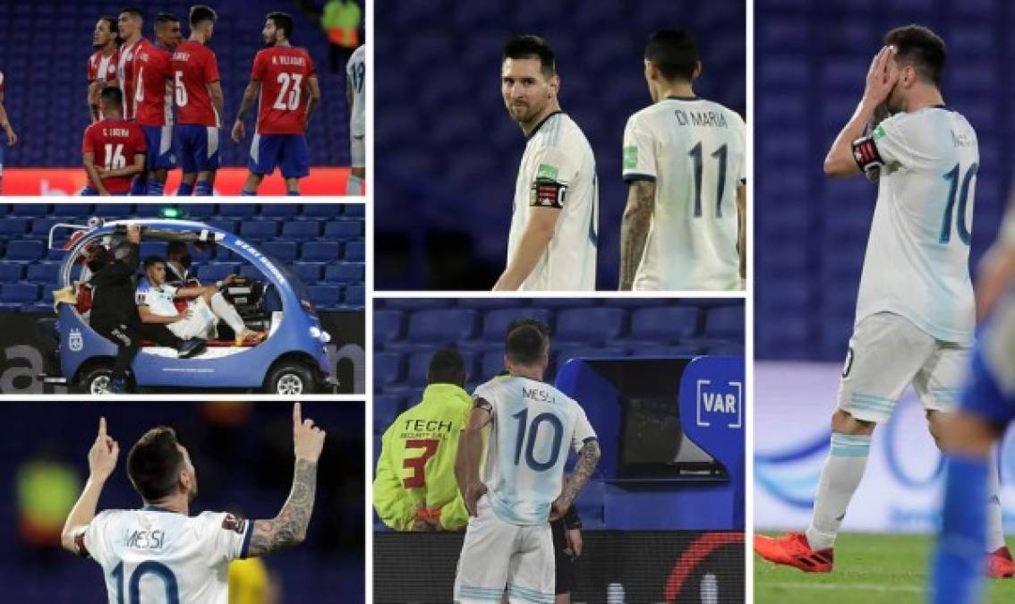 Las imágenes del decepcionante empate de Argentina contra Paraguay en la tercera jornada de las eliminatorias sudamericanas, con Lionel Messi como el gran protagonista.
