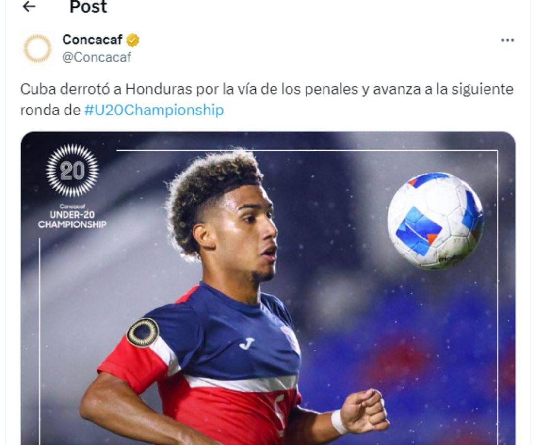 CONCACAF: “Concacaf derrotó a Honduras por la vía de los penales y avanza a la siguiente ronda.”