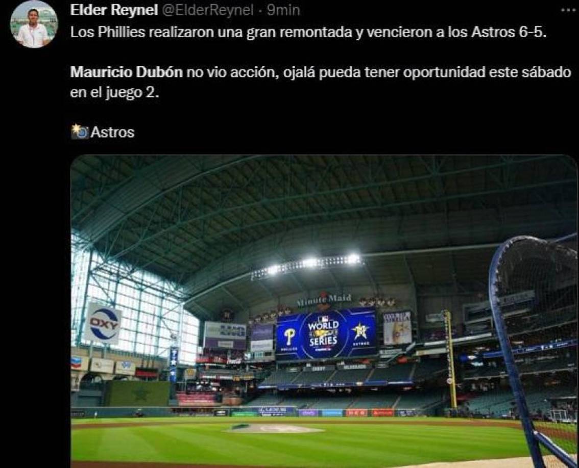 Muchos coinciden que Dubón debería de ser considerado por el entrenador de los Astros de Houston.
