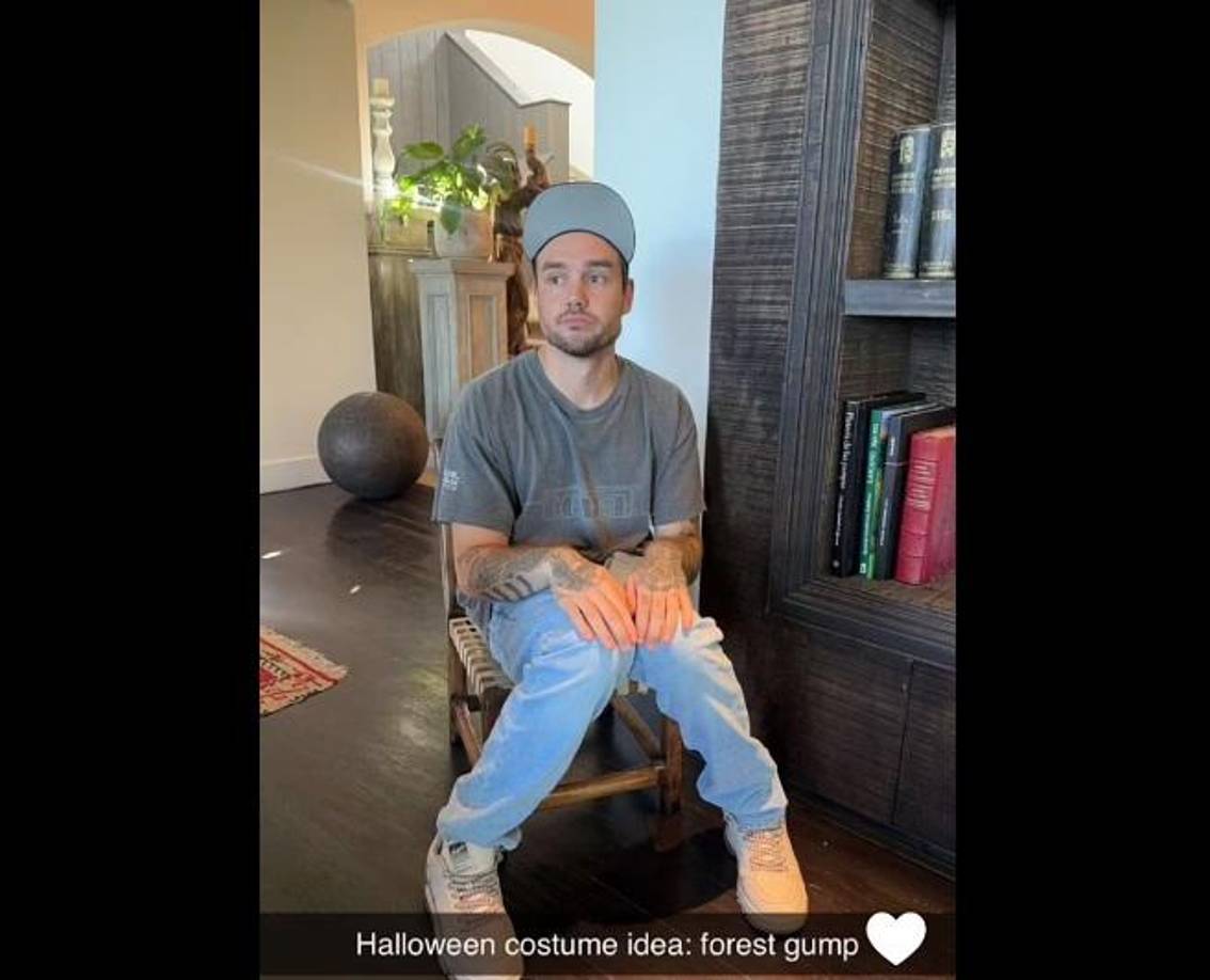 Liam también había revelado que su disfraz para Halloween era Forest Gump, película que protagonizó Tom Hanks en 1994 y hasta imitó una escena del filme.