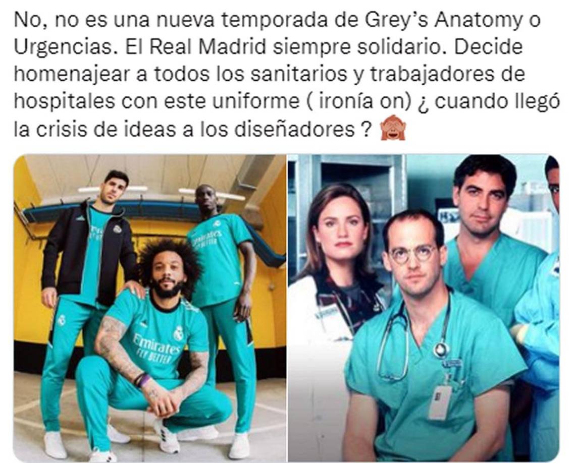 Los memes se burlan del Real Madrid por su tercera equipación.