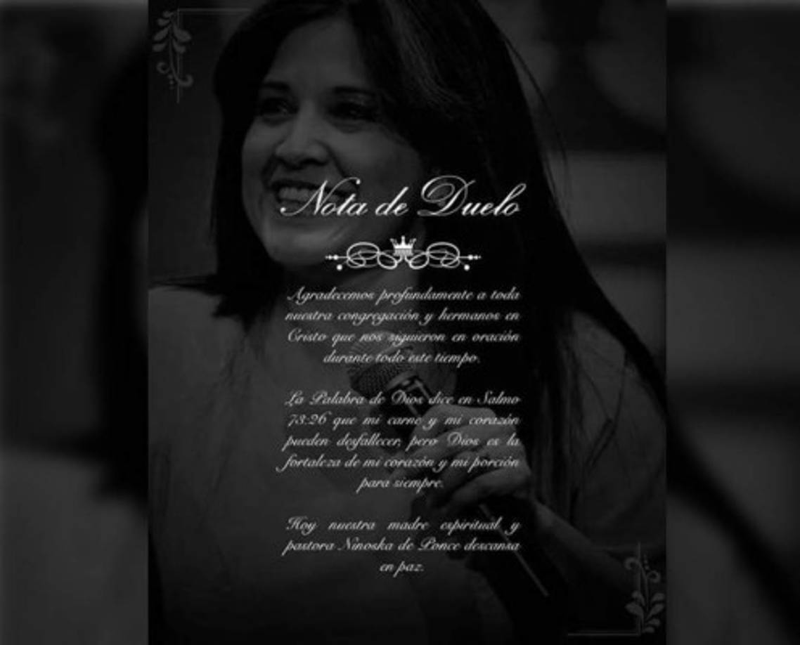 El velatorio se realizará hoy a partir de las 5:00 pm en Funerales del Recuerdo y su entierro este domingo a las 2:00 pm en Jardines del Recuerdo.