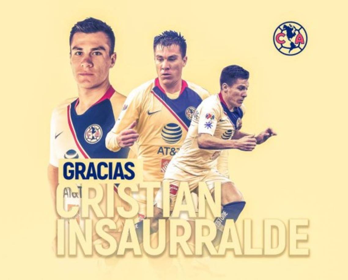 El América hizo oficial la salida del mediocampista paraguayo Cristian Insaurralde. El jugador se mostró ''agradecido'' por la oportunidad que le dio el club de ''jugar en el fútbol mexicano''. Y ya tiene nuevo equipo, ha sido fichado por el Newells de Argentina.