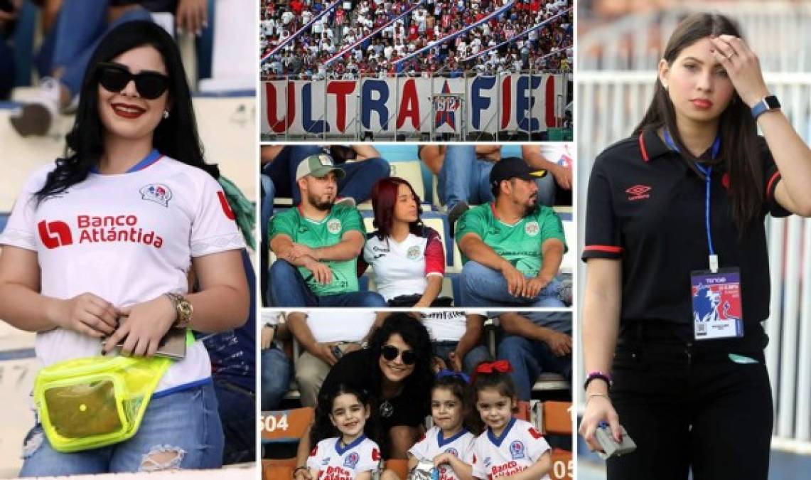 Las imágenes del ambiente vivido en el estadio Nacional con el partido entre Olimpia y Marathón. Bellas chicas adornaron el encuentro deportivo.