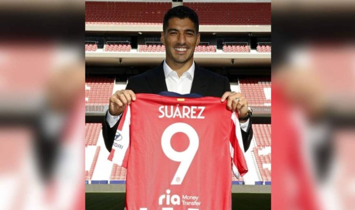 Luis Suárez ya es nuevo jugador del Atlético de Madrid, tras pasar el reconocimiento médico y firmar contrato para las próximas dos temporadas. El delantero uruguayo lucirá el dorsal 9 que dejó libre Álvaro Morata. 'Vengo a conseguir cosas importantes en un equipo que siempre se queda al borde de algunas finales', dijo el ahora exjugador del Barcelona.