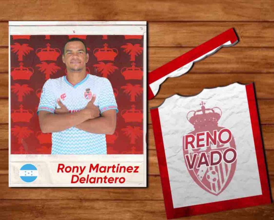 La Real Sociedad de Tocoa anunció la renovación del atacante Rony Martínez.