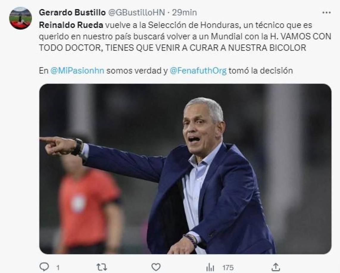 Gerardo Bustillo, periodista hondureño: “Vamos con todo doctor, tienes que venir a curar a nuestra Bicolor”.