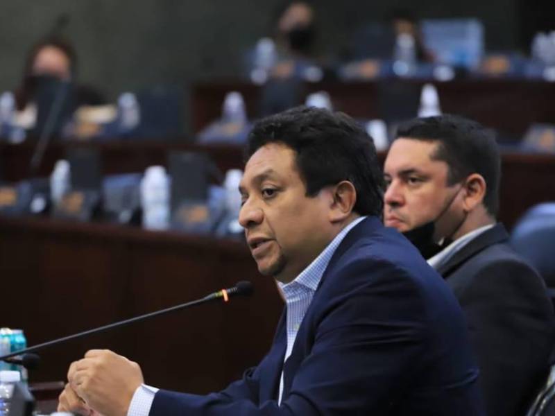 Ramón Barrios, diputado del Congreso Nacional por Libre (Cortés), durante una sesión legislativa.