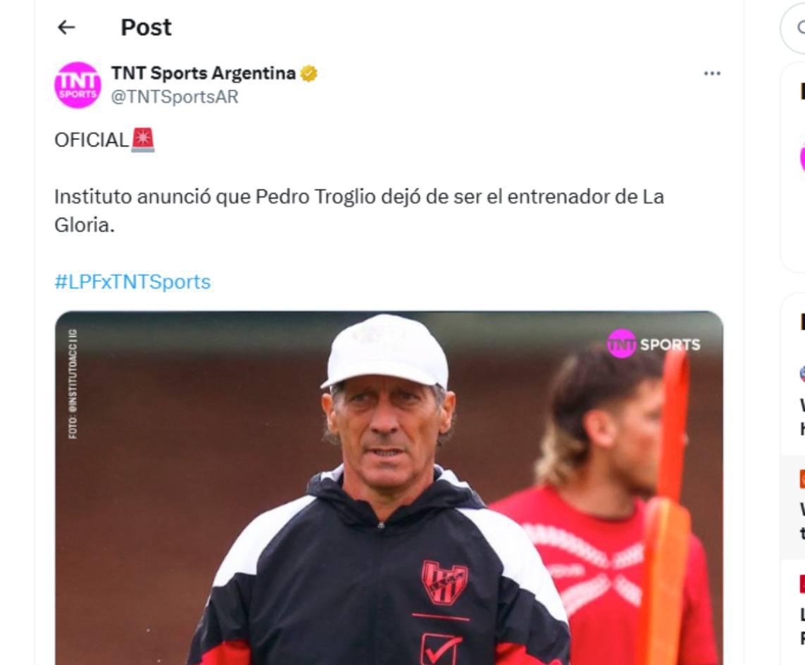 Señalan al culpable del despido de Pedro Troglio, ¿vuelve a Honduras?