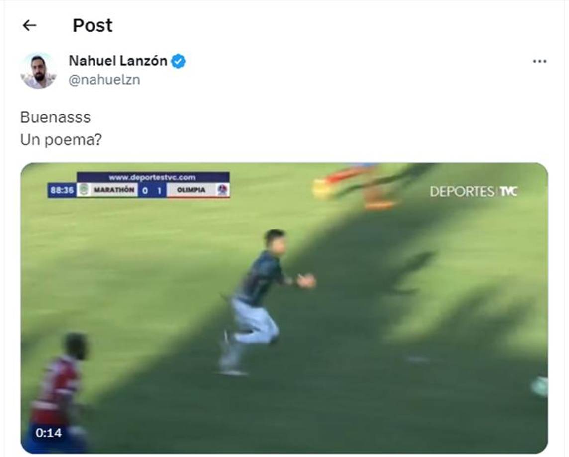 El periodista argentino Nahuel Lanzón dio un mensaje sarcástico. 