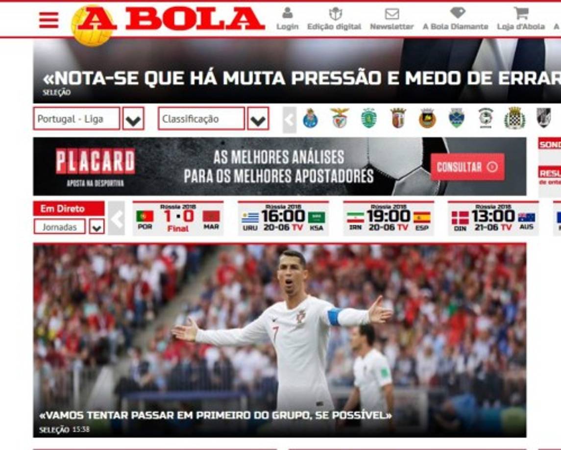 A Bola de Portugal. Cómo no.