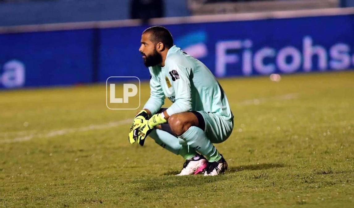 Edrick Menjívar, después del gol de Mauro Ortiz.