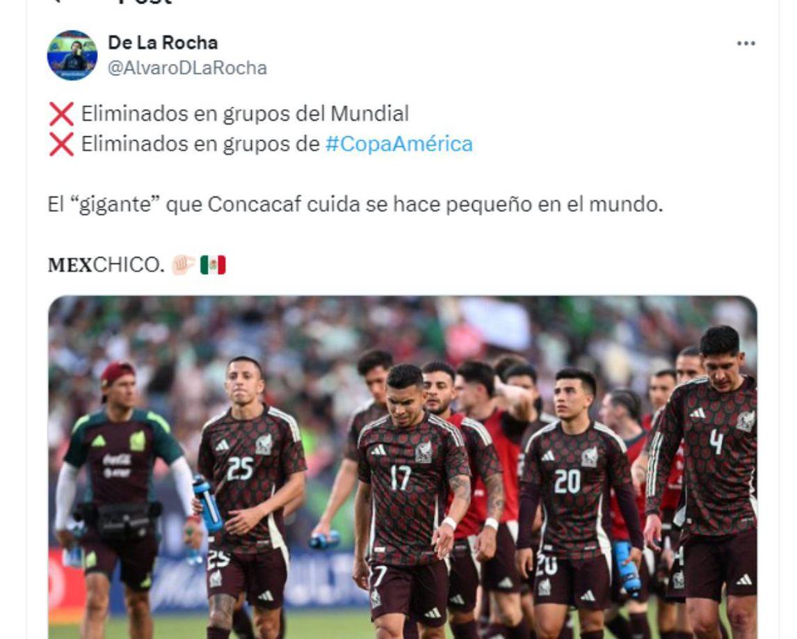 Álvaro de La Rocha dejó su comentario sobre la selección mexicana.