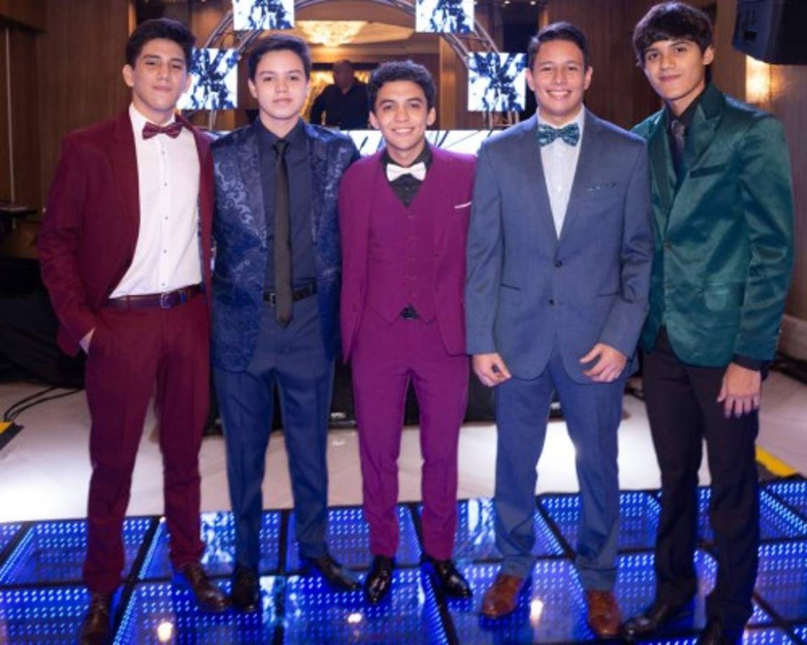 Wilmer Núñez, Roy Fajardo, Enrique Villalobos, Sebastián Perdomo y Carlos Pascua.