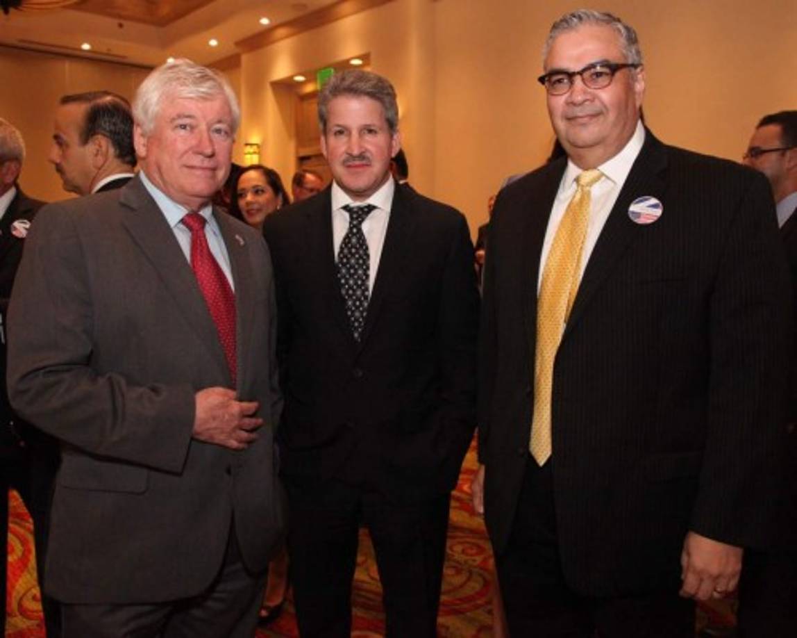 Tony Tavel, Miguel Mauricio Facussé y José Aguilar.