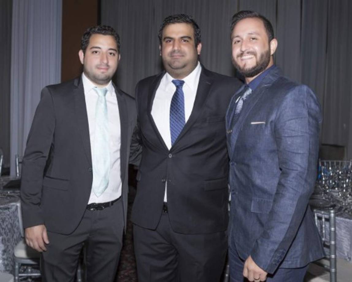 David Dieck, Andrés Khoury y Marco Peña.