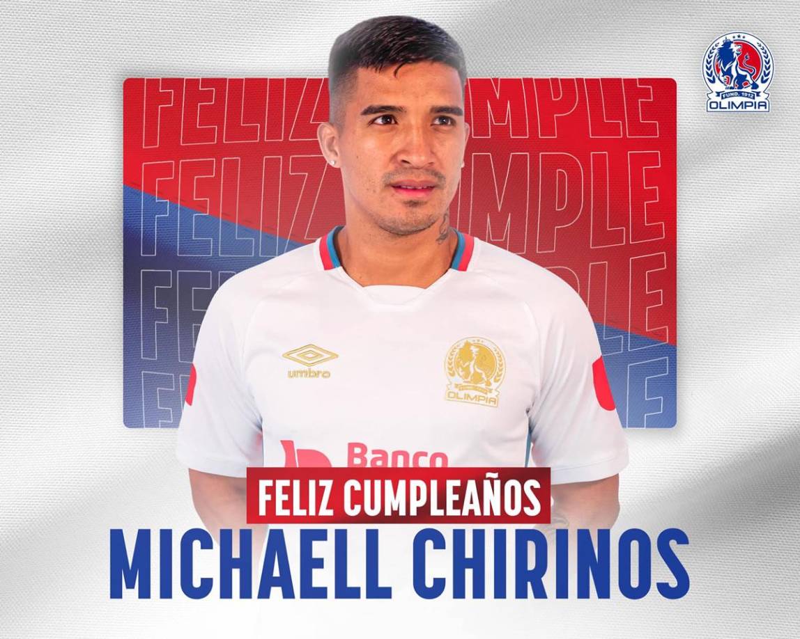 Michaell Chirinos - El presidente del Olimpia, Rafael Villeda, habló del caso del extremo (cumpliendo este sábado 17 de junio 28 años) que podría jugar con el bicampeón la próxima temporada. “Conversamos con él y obviamente está pendiente de ver si le sale alguna oportunidad en el extranjero. Si no es así, pues obviamente tiene las puertas abiertas en Olimpia”.