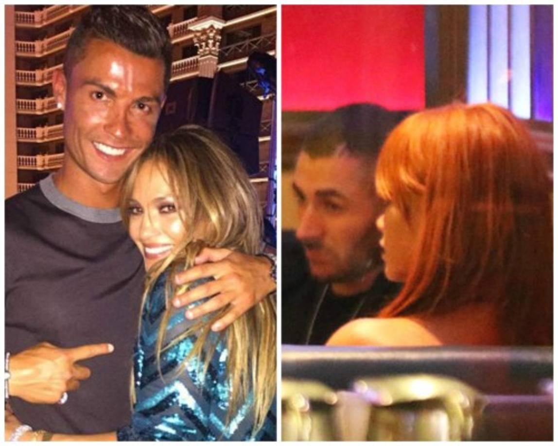 CRISTIANO RONALDO también se le ha vinculado con Jennifer López, pero al final todo sólo era un rumor. Lo mismo pasó con KARIM BENZEMA Y Rihanna que aparentemente tuvieron un amario.