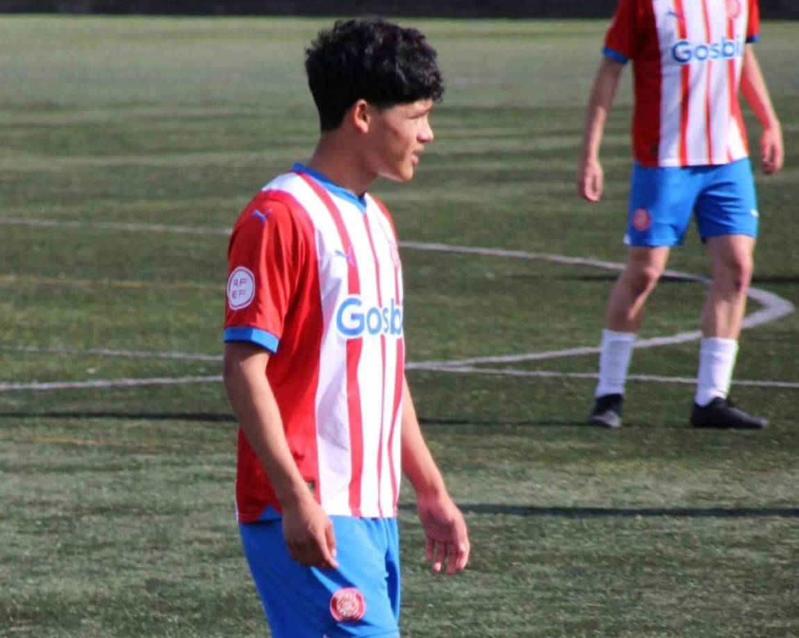 Richard Martínez es el joven futbolista hondureño que estaría debutando con el Girona de España en la UEFA Youth League. 