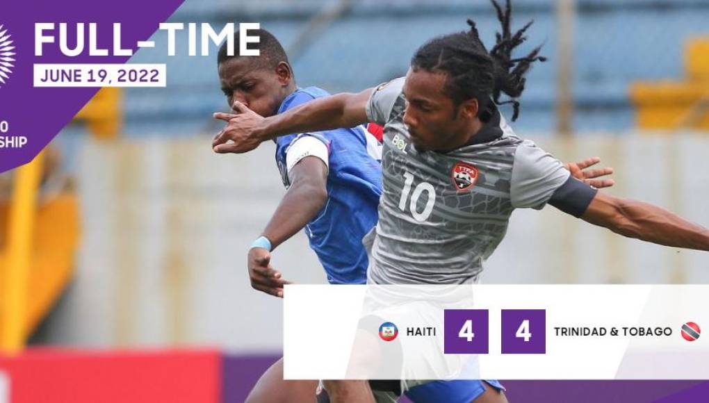 Haití y Trinidad y Tobago protagonizaron el mejor partido de lo que va del Premundial Sub-20