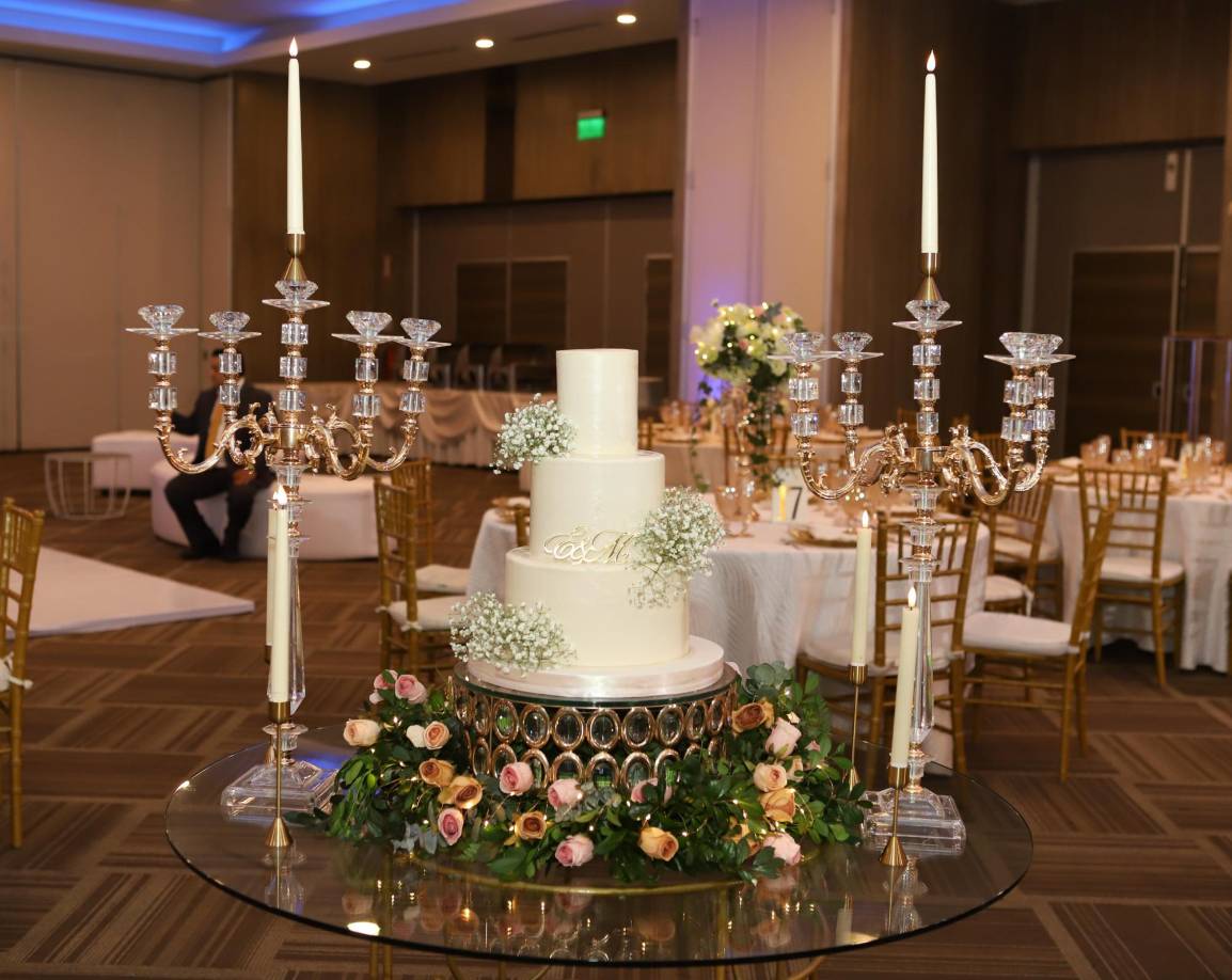 El pastel fue realizado por Signature Cakes, una marca nacional que se encarga de realizar todo tipo de repostería. 