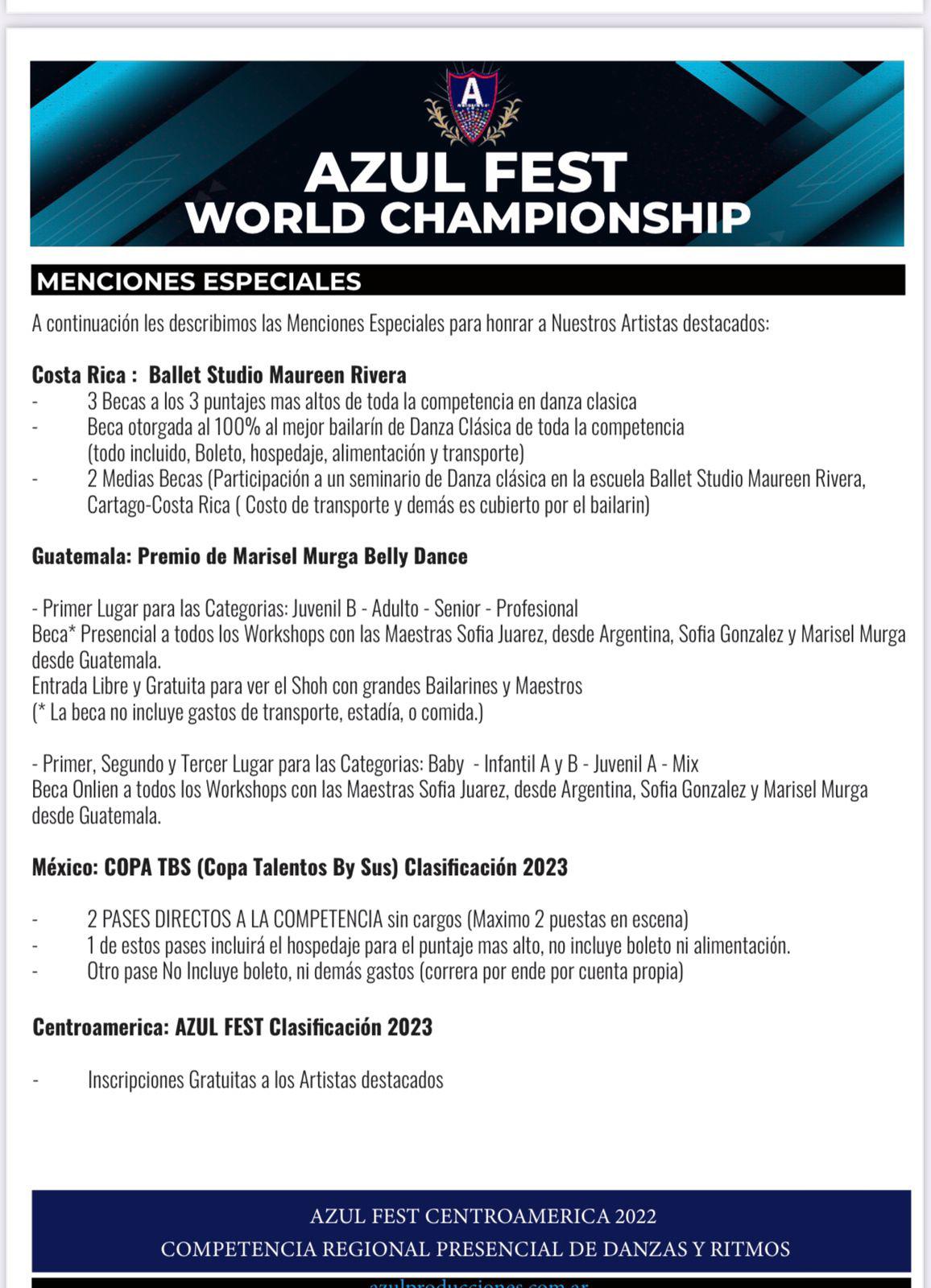 No se pierda la competencia de danza Azul Fest Centroamérica 2022