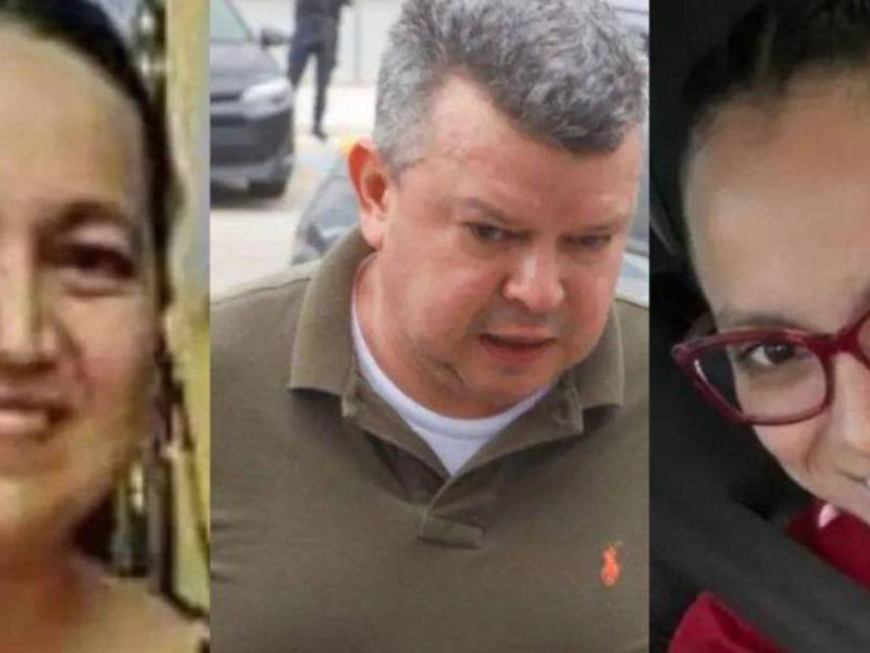 Sergio David Florentino Díaz es sindicado de matar a su primera esposa, Gina Gutiérrez, izquierda, y a su segunda esposa, Brenda Janeth Gómez Pérez.
