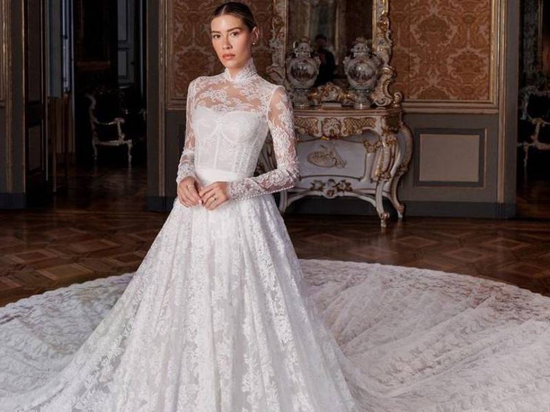 Michelle Salas eligió a la firma de Dolce &amp; Gabbana para vestirla y a Tiffany para las piezas de joyería.