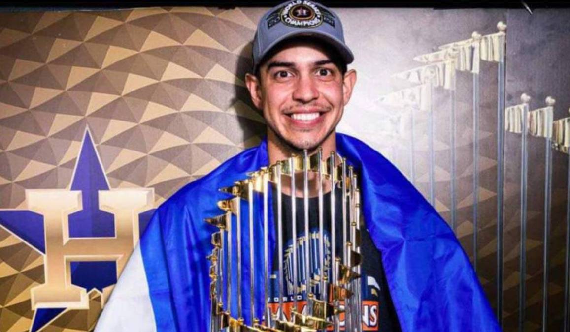 A sus 28 años se coronó campeón de las Grandes Ligas con los Astros de Houston. El hondureño se convirtió en el primero en lograrlo en el torneo de béisbol más importante del mundo.