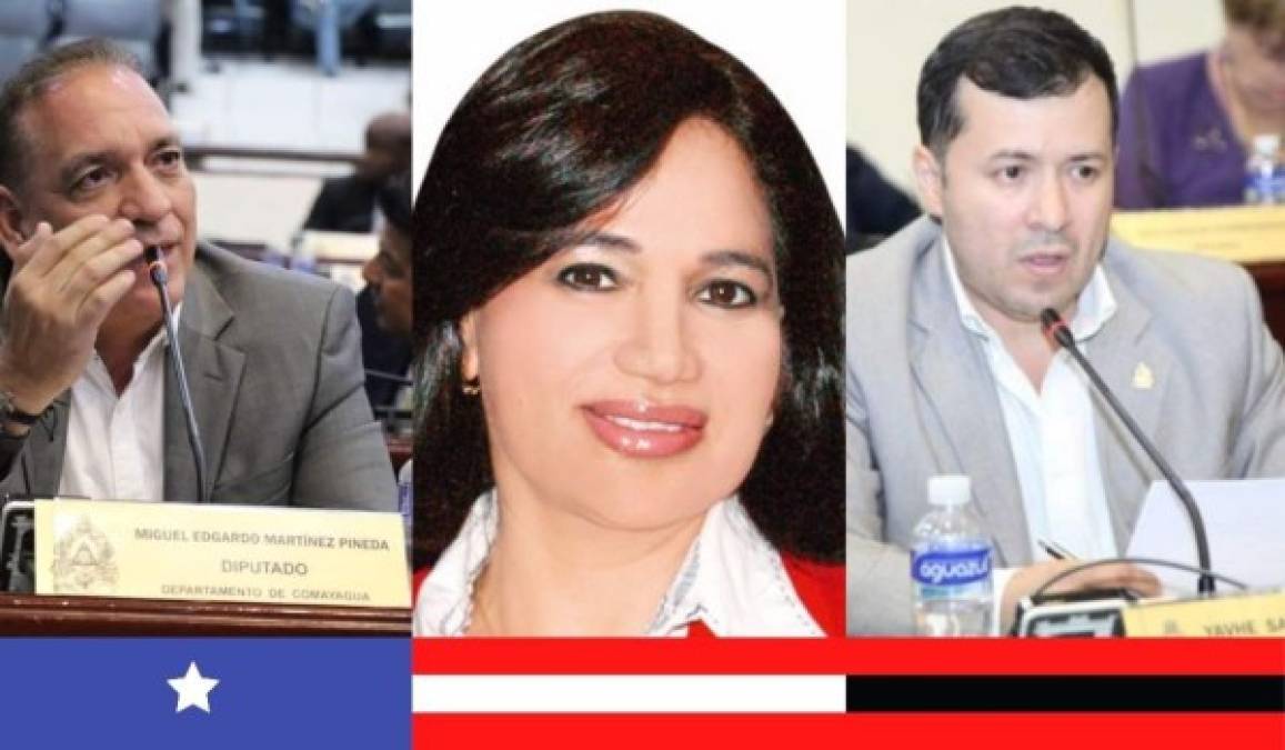 COMAYAGUA: Miguel Martínez (32,048) , Gloria Bonilla (16,555), Yahveé Sabillón (9,243).