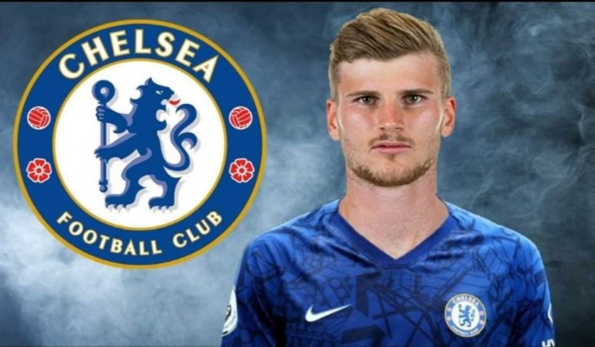 Timo Werner ya es oficialmente nuevo jugador del Chelsea después de que el club londinense haya alcanzado un acuerdo con el RB Leipzig para el traspaso del futbolista de 24 años. El delantero alemán firma por cinco temporadas, y ha costado 53 millones de euros.