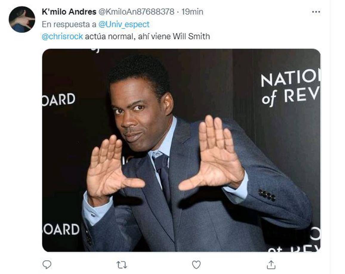 Will Smith golpea a Chris Rock en los premios Óscar y las redes explotan con los mejores memes
