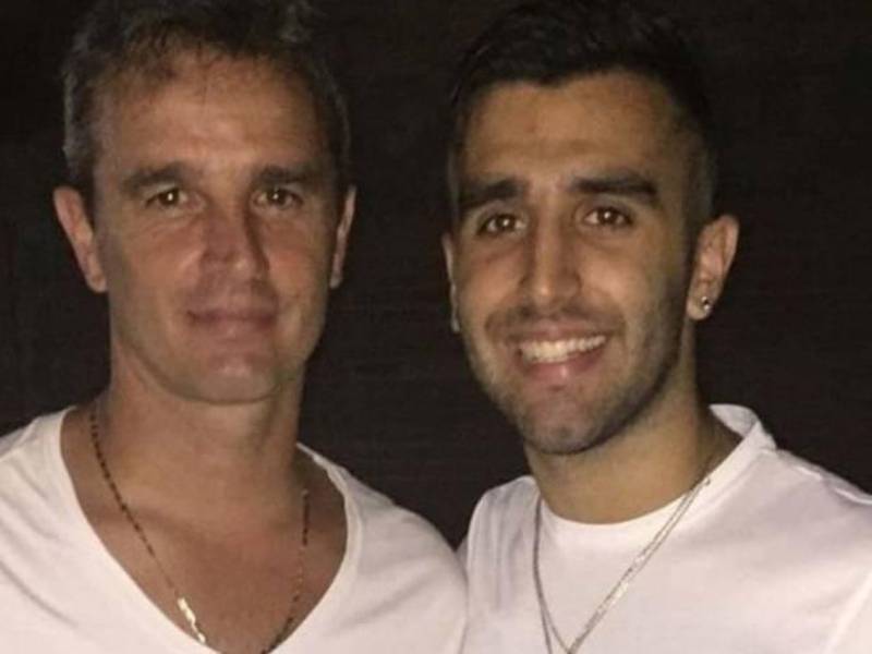 Pablo Lavallén junto a su hijo Federico.