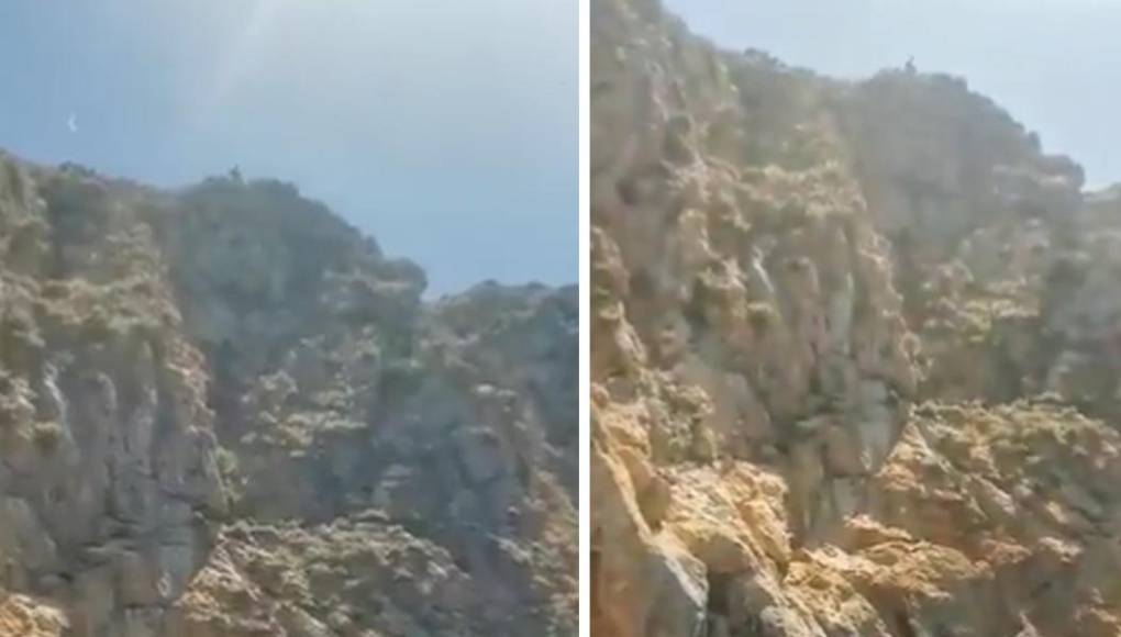 Virales: Mujer graba el momento en que su esposo se lanza de un acantilado y muere