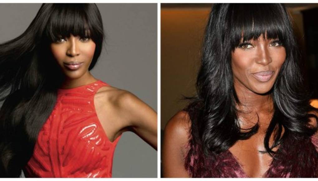 Naomi Campbell en campaña de lencería