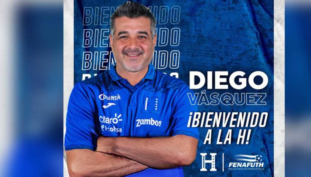 Oficial: Diego Vázquez es nombrado como nuevo entrenador de la Selección de Honduras