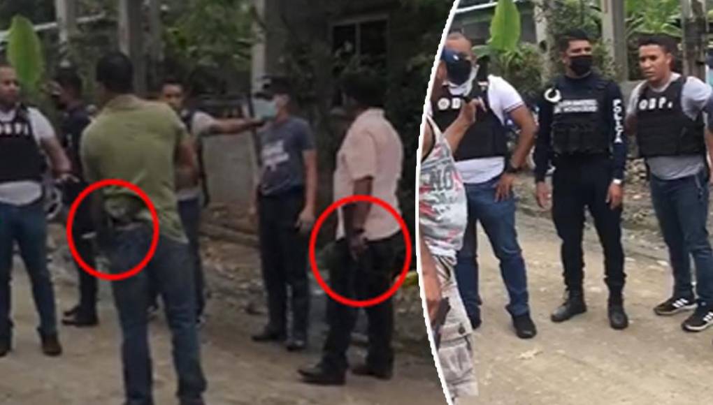 VIDEO Pobladores desarman a agentes de la DPI en Jutiapa, Atlántida