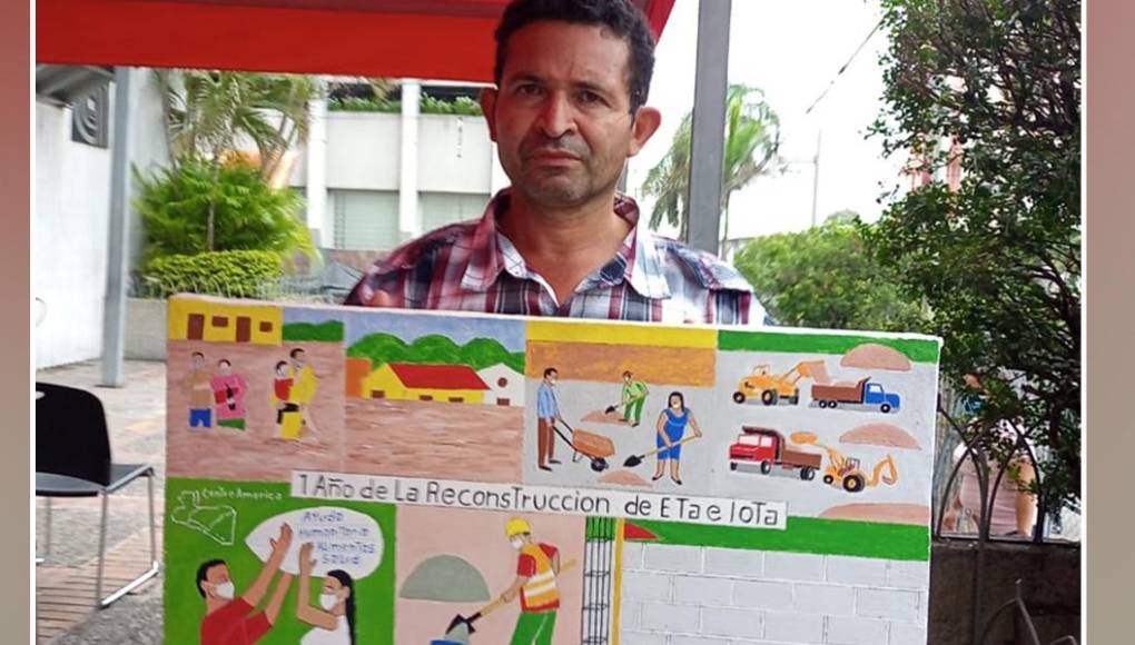 Alexis Castillo, el pintor hondureño de la reconstrucción