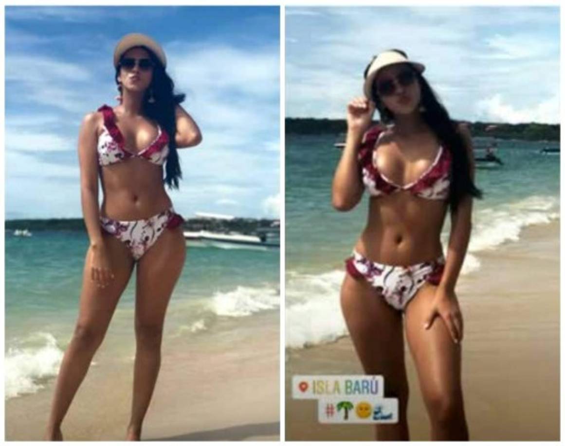 Gabriela Salazar, presentadora de Loto Honduras, viajó a Cartagena, Colombia, para disfrutar el Feriado Morazánico.